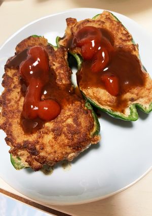 簡単ピーマンの肉詰め-レシピのメイン写真
