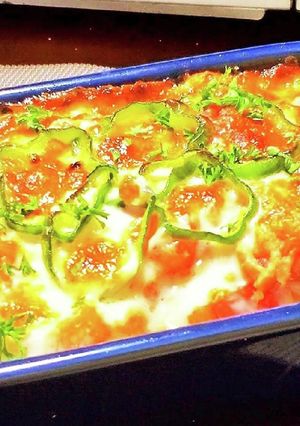 おうち観戦ピッタリ!ナストマトチーズ焼き-レシピのメイン写真