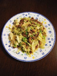 簡単☆キャベツと豚挽き肉の味噌炒め-レシピのメイン写真