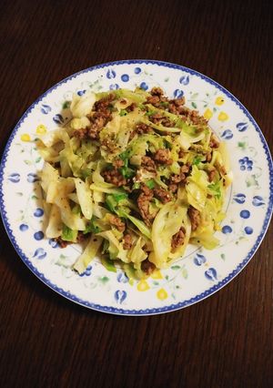 簡単☆キャベツと豚挽き肉の味噌炒め-レシピのメイン写真