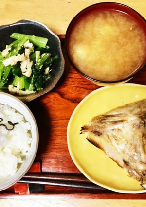 ブリカマと小松菜のおしたし-レシピのメイン写真