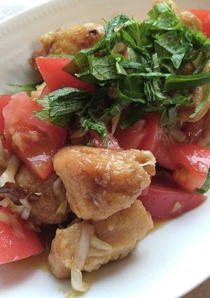 夏にぴったり鶏肉とトマトの香味だれ南蛮風-レシピのメイン写真