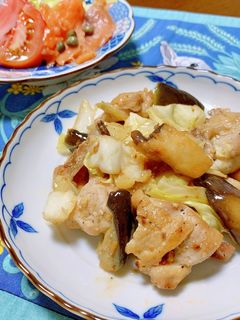 簡単⭐︎鶏肉とキャベツの辛味噌炒め⭐︎-レシピのメイン写真