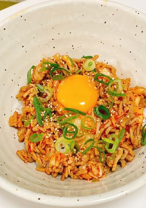 豚そぼろのキムたま丼-レシピのメイン写真