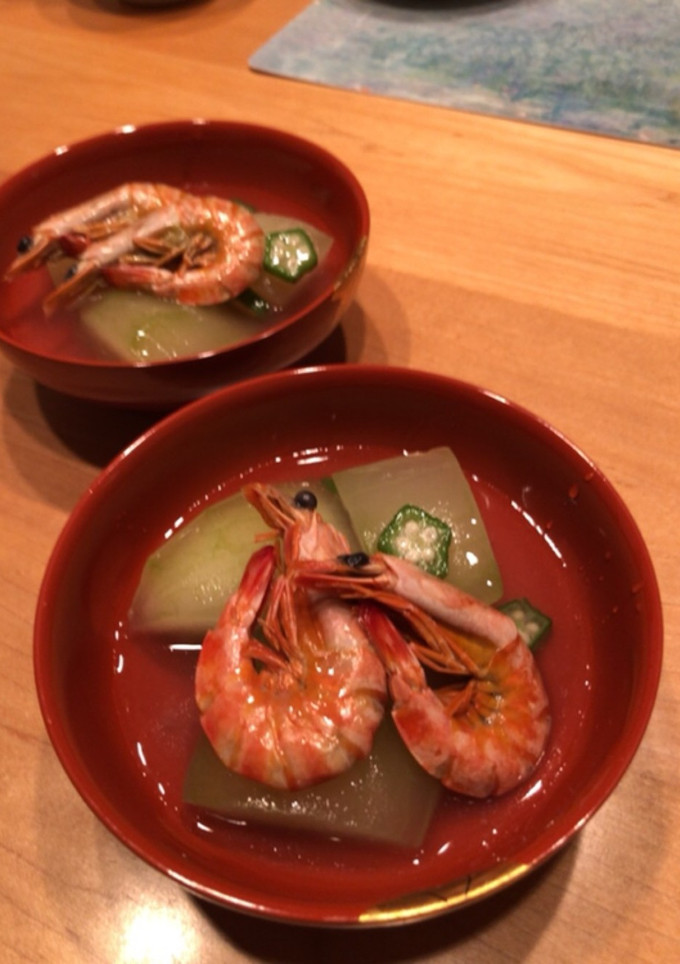 冬瓜と海老の炊き合わせ-レシピのメイン写真