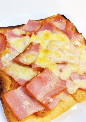【ケトジェニック】油揚キムチベーコンピザ-レシピのメイン写真