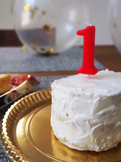 おかゆカップで蒸しパンスマッシュケーキ-レシピのメイン写真