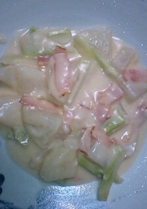 大根のミルク煮(葉入り)-レシピのメイン写真
