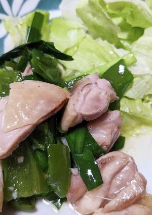 塩レモン！鶏肉×ニラの簡単炒め-レシピのメイン写真