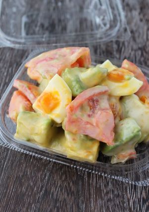 彩り野菜と卵のフォンデュソースサラダ-レシピのメイン写真