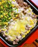 ペッパーランチ風ホットプレートご飯