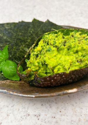 海苔で巻く♪アボカド大葉塩昆布ディップ-レシピのメイン写真