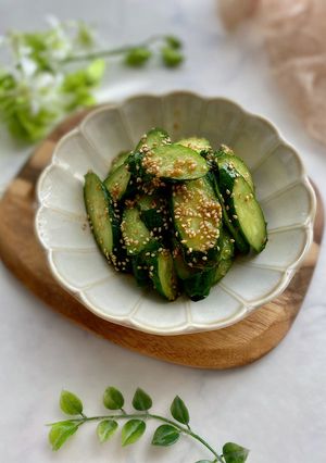 和えるだけ！辛いきゅうりのごま和え-レシピのメイン写真