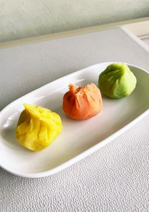 茶巾絞り　3色-レシピのメイン写真