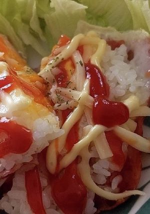カフェ風ランチ☆ベーコンエッグライス-レシピのメイン写真