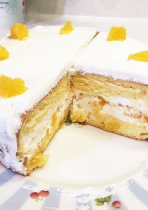 夏向けオレンジシフォンケーキ-レシピのメイン写真