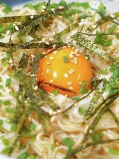 混ぜるだけ!簡単!油そば風そうめん-レシピのメイン写真