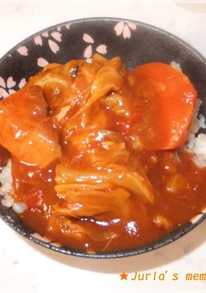 キャベツと鯖缶・トマト缶で超簡単カレー-レシピのメイン写真