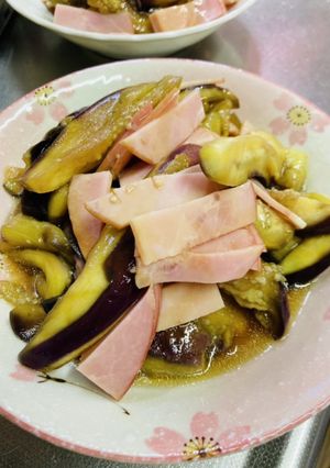 ナスとハムの酢醤油和え-レシピのメイン写真