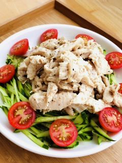 レンジで! バンバンジーサラダ-レシピのメイン写真