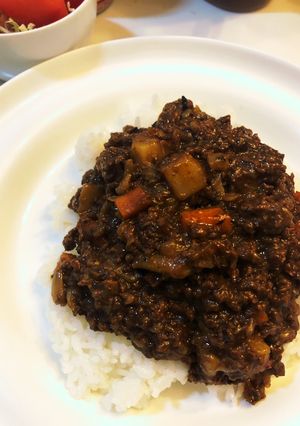 コストコビーフパティのキーマカレー風-レシピのメイン写真