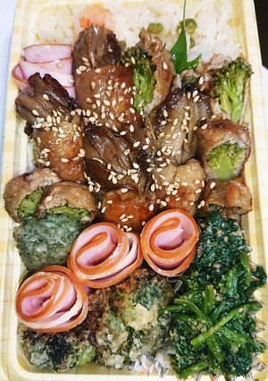 【夫婦弁当93】肉巻きとブロッコリー唐揚-レシピのメイン写真