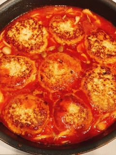 トマトジュースで作る煮込みハンバーグ-レシピのメイン写真