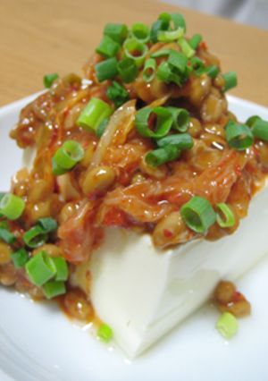 のっけ豆腐☆キムチ納豆-レシピのメイン写真