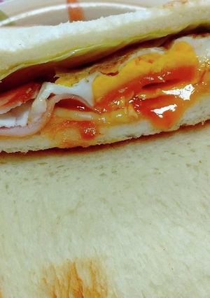 ハムエッグチーズサンド-レシピのメイン写真