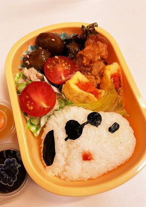スヌーピー　夏　キャラ弁-レシピのメイン写真