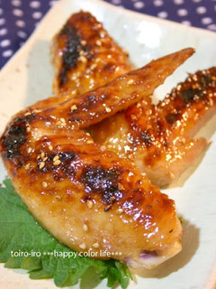 かぶりつこう！甘辛手羽先のグリル焼き♪-レシピのメイン写真