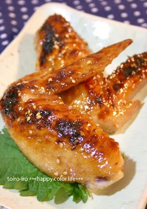 かぶりつこう！甘辛手羽先のグリル焼き♪-レシピのメイン写真