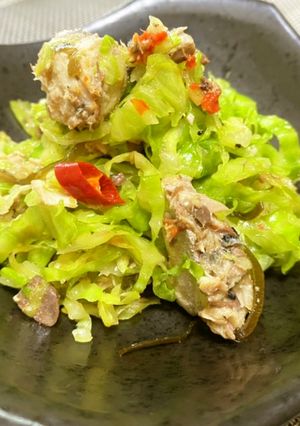 無限系♪焼きサバキャベツの和え物-レシピのメイン写真