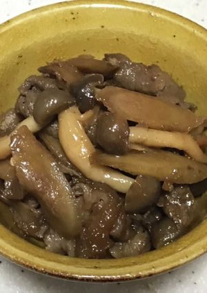 作り置き♡弁当♡牛肉・牛蒡・しめじ時雨煮-レシピのメイン写真