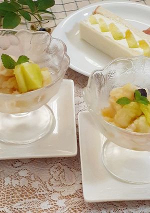 【野菜ソムリエ】京たんごメロンの冷菓-レシピのメイン写真