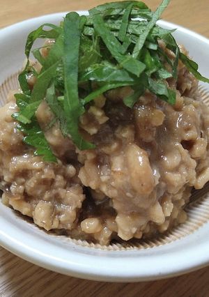 梅酒の梅で作る肉味噌そぼろ-レシピのメイン写真