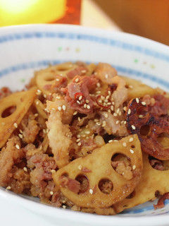 レンコンと鯨スジポンのきんぴら-レシピのメイン写真
