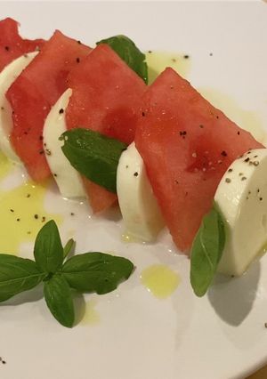 スイカのカプレーゼ-レシピのメイン写真