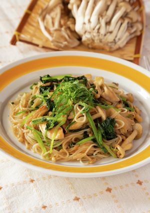 絶品！バター醤油ときのこのライスパスタ-レシピのメイン写真
