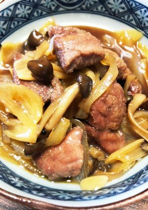 ニンニク香る豚ブロックの煮物　-レシピのメイン写真