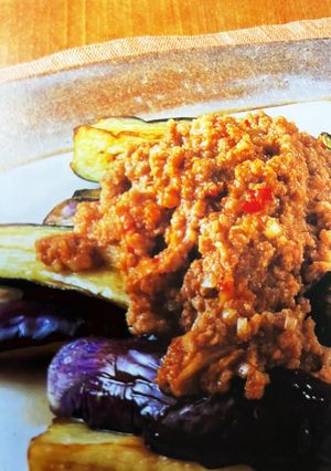 揚げナスピリ辛そぼろ-レシピのメイン写真