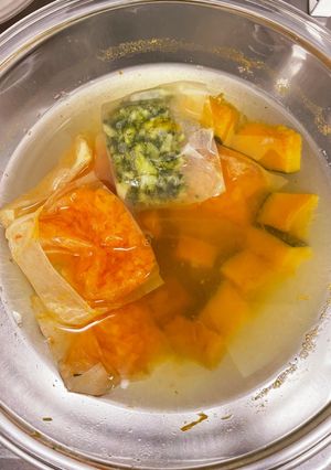 【離乳食中期】レンジで野菜スープ&野菜-レシピのメイン写真