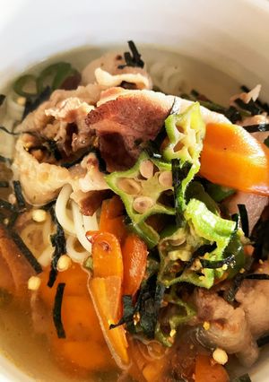 「15分」お茶漬けの素冷やしうどん-レシピのメイン写真