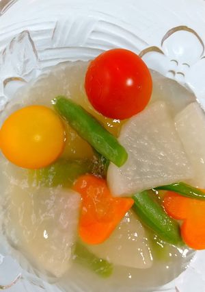 夏野菜のコンソメジュレ-レシピのメイン写真