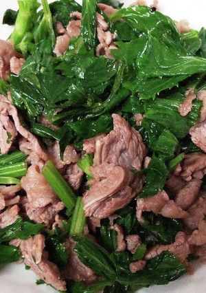 セロリの葉の炒め物-レシピのメイン写真