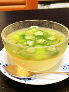 冷やし茶碗蒸し(オクラあんかけ)-レシピのメイン写真