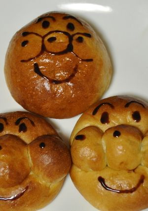 HBで★簡単ふわふわ♪アンパンマン♪パン-レシピのメイン写真