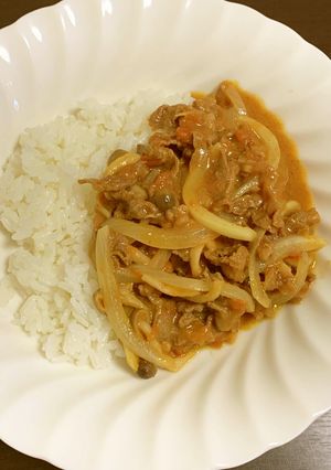 レンジで作るマイルドなトマトカレー-レシピのメイン写真