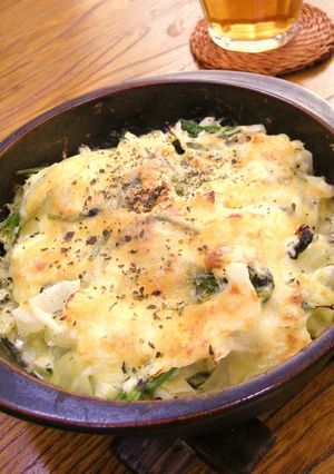 ほうれん草とキャベツのマヨチーズ焼き-レシピのメイン写真