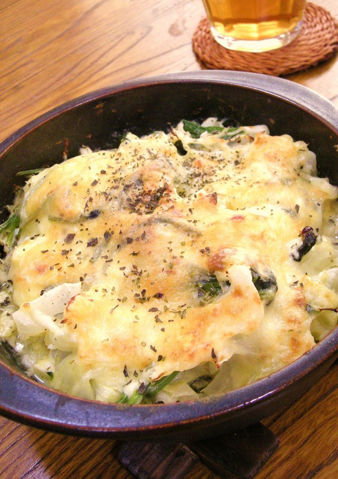ほうれん草とキャベツのマヨチーズ焼き-レシピのメイン写真